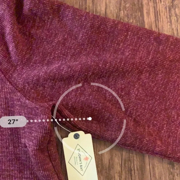 St John’s Bay Long Sleeve Pullover Knot Sweater - Picture 10 of 10